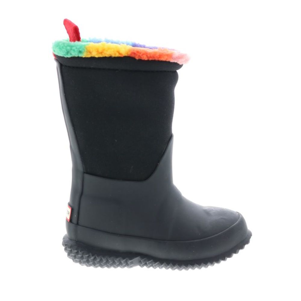 Hunter Girls In Out Insulated Rainbow Black Boots (NWT)